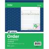 Adams Order Book, Carbonless, White/Canary/Pink, 3-Part, 8-3/8 x 10-11/16 Inches, 50 Sets (TC8100)