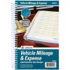 Adams ABFAFR12 Vehicle Mileage and Expense Journal, 5-1/4″ x 8-1/2″, Fits the Glove Box, Spiral Bound, 588 Mileage Entries, 6 Receipt Pockets,White