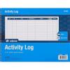 Adams Activity Log Book, Spiral Bound, 8.5 x 11 Inches, 100 Pages, White (S1185ABF)