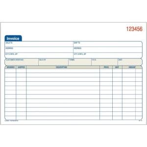 Adams Invoice Book, 3-Part, Carbonless, 5.56 x 8.44 Inch, 50 Sets per Book, White, Canary, and Pink (TC5840), White/Canary/Pink(1 Count (Pack of 1))