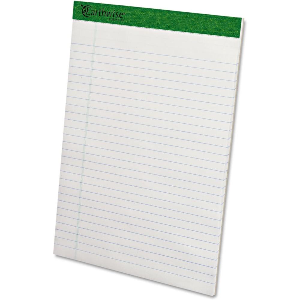 imageAmpad 100 Recycled Perforated Ruled 50 Sheet 8 12 x 11 34 Inch White Pads 12 Pack 201728 12 x 11 34