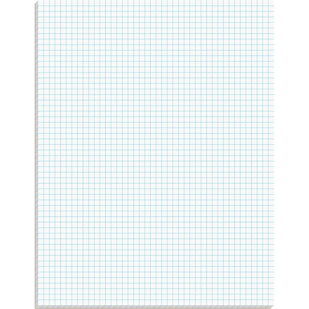 imageAmpad Efficiency Quadrille Pad 812 x 11 White 5x5 50 Sheets per Pad 10 Pads per Pack 22032C812 x 11
