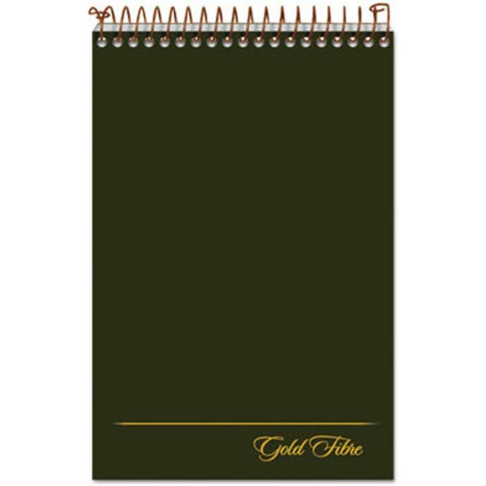 imageAmpad Gold Fibre Steno Book 6quot x 9quot Gregg Rule Gray Cover 100 Sheets 20808RGreen