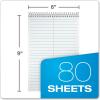 Ampad 40102R Evidence Recycled Steno Book, Gregg Rule, 6×9, White, 80 Sheets(1 Count (Pack of 1))