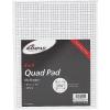 Ampad 8 1/2 x 11 Inches White Quad Pad, 4 Square Inch, 50 Sheets, 1 Each (22-030C)(50 Count (Pack of 1))