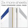 Ampad Double Sheet Pad, White, Letter Size, College Rule, 100 Sheets, 1 Each (20-323)