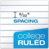 Ampad Double Sheet Pad, White, Letter Size, College Rule, 100 Sheets, 1 Each (20-323)