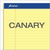 Ampad Perforated Pad, Size 8-1/2 x 11-3/4, Canary Yellow Paper, Legal Ruling, 50 Sheets Per Pad (20-260), 50 Count (Pack of 12)(50 Count (Pack of 12))