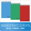 Ampad Pocket Notebook, Recycled, Size 3 x 5, Assorted Covers, Top Open, Narrow Ruled, 60 Sheets (25-087)(3 x 5 (Pack of 4))