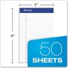 Ampad TOP20154 20-154 Evidence Recycled Perf 5×8 Medium Ruled Pads, Margin, White, 50 Sheets, Dozen
