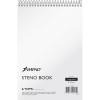 Ampad Steno Notebook, 6 X 9 Inches, White Paper, Gregg Ruled, White Cover, 70 Sheets Per Book, 12-Pack (25-472)(6 x 9)