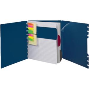 Ampad Versa Crossover Notebook, Letter Size, Wide-Ruled, Navy, 60 Sheets (25-634)