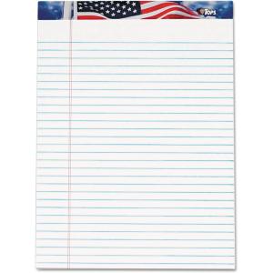TOPS 75111 American Pride Writing Pad, Legal/Wide, 8 1/2 x 11 3/4, White, 50 Sheets (Pack of 12)(8 1/2″ x 11 3/4″ (Pack of 6))