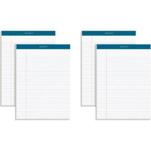TOPS Docket Writing Pads, 8-1/2″ x 11-3/4″, Narrow Rule, White Paper, 100 Sheets, 4 Pack (99612)(8 1/2″ x 11 3/4″)