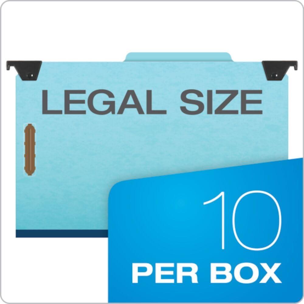 imagePendaflex Hanging Classification Folders Legal Size 6 Section 2quot Expansion Blue 13 Cut 10BX 59352EE