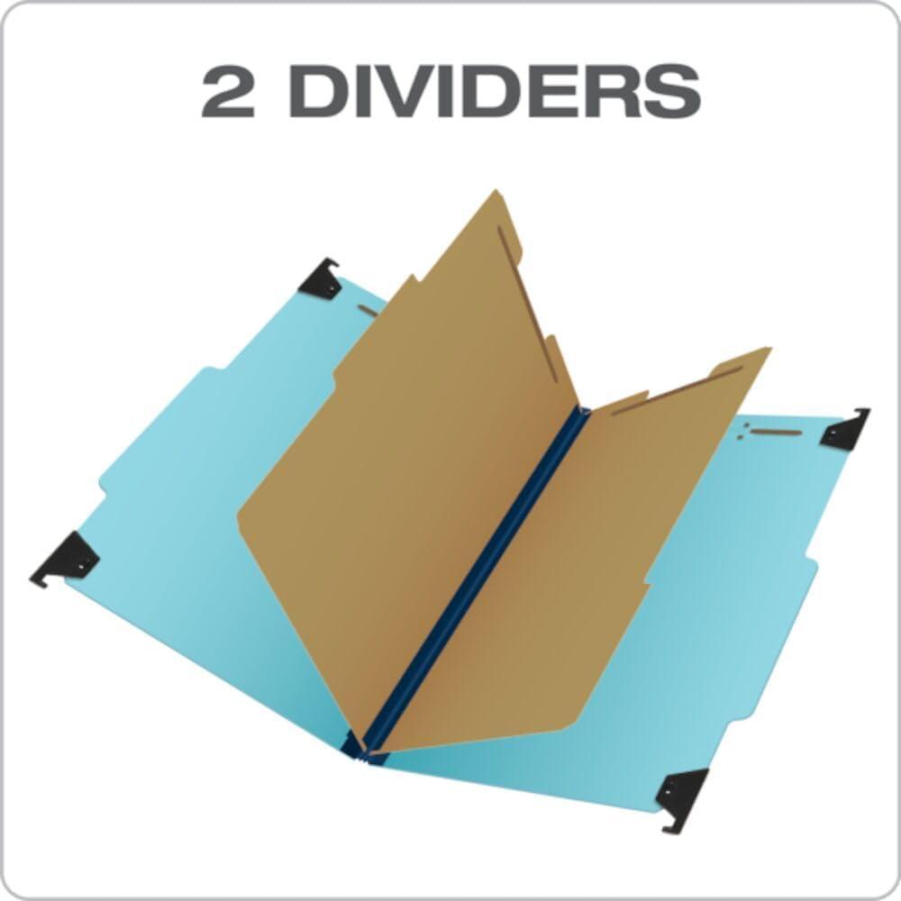imagePendaflex Hanging Classification Folders Legal Size 6 Section 2quot Expansion Blue 13 Cut 10BX 59352EE
