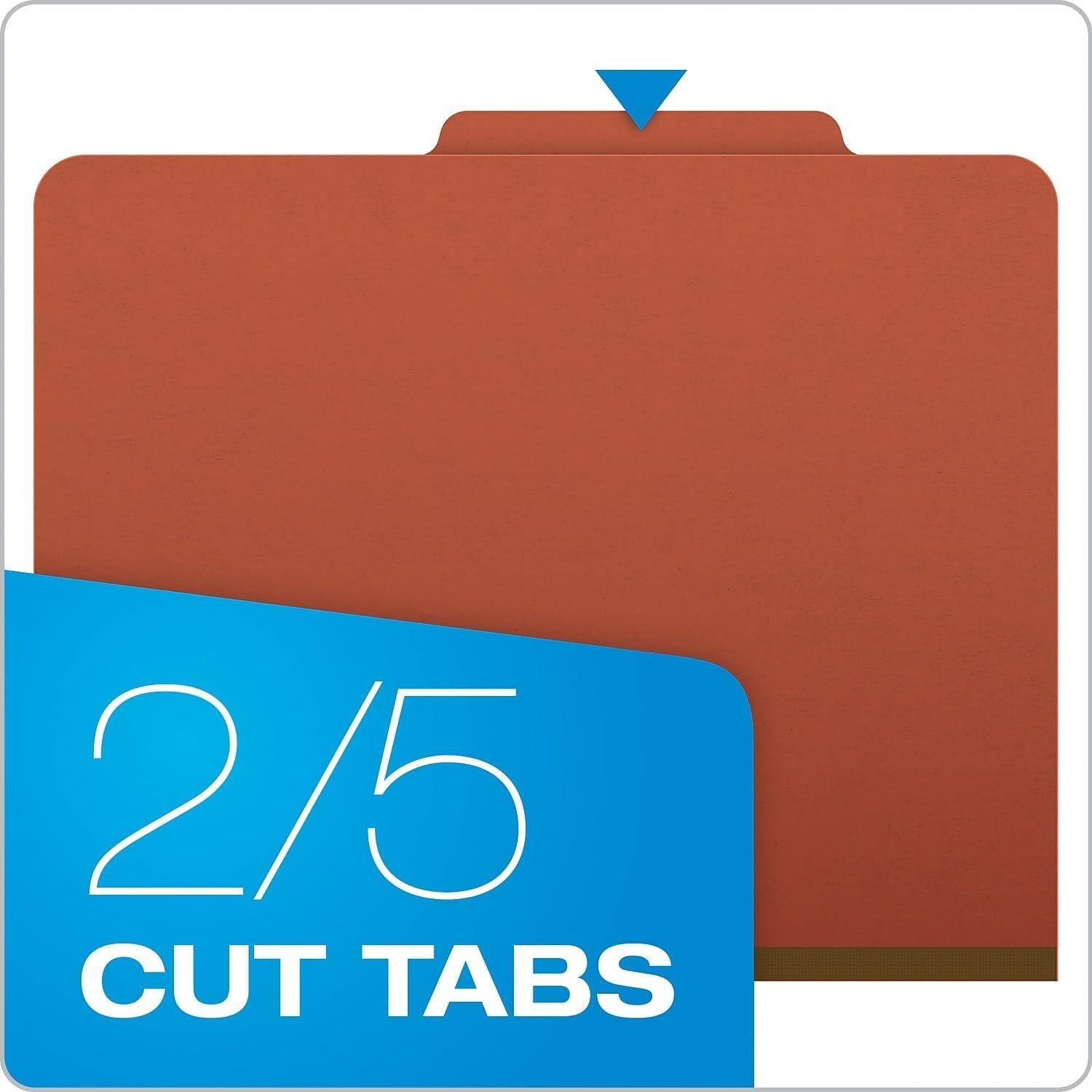 imagePendaflex MoistureResistant Classification Folders Letter Size Red 10 Count Pack of 110 Count Pack of 1