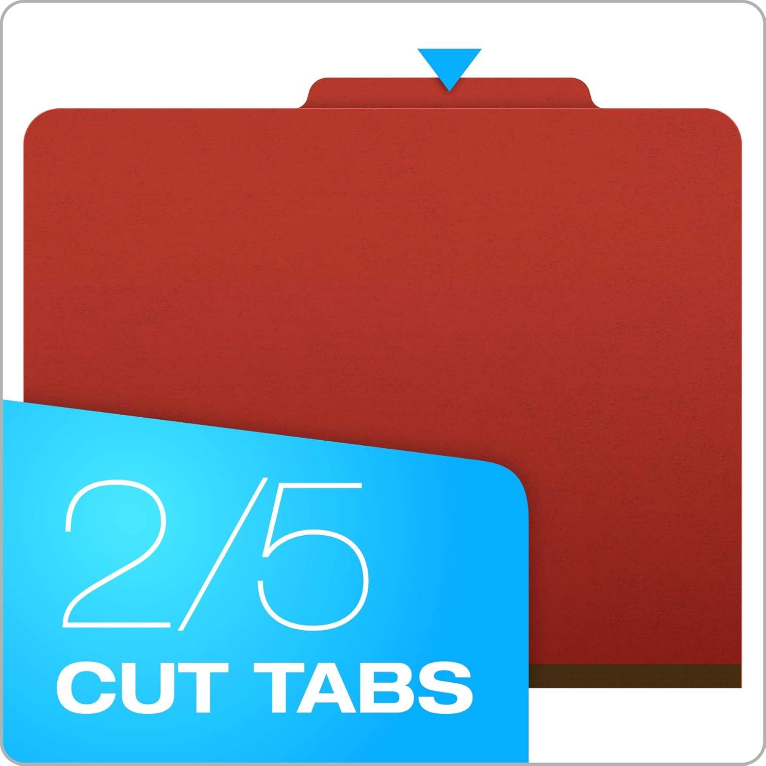 imagePendaflex MoistureResistant Classification Folders Letter Size Red 10 Count Pack of 110 Count Pack of 5