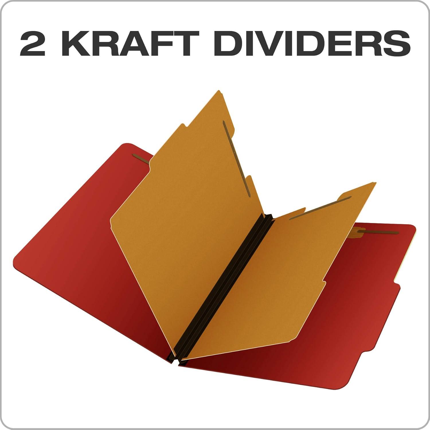 imagePendaflex MoistureResistant Classification Folders Letter Size Red 10 Count Pack of 110 Count Pack of 5