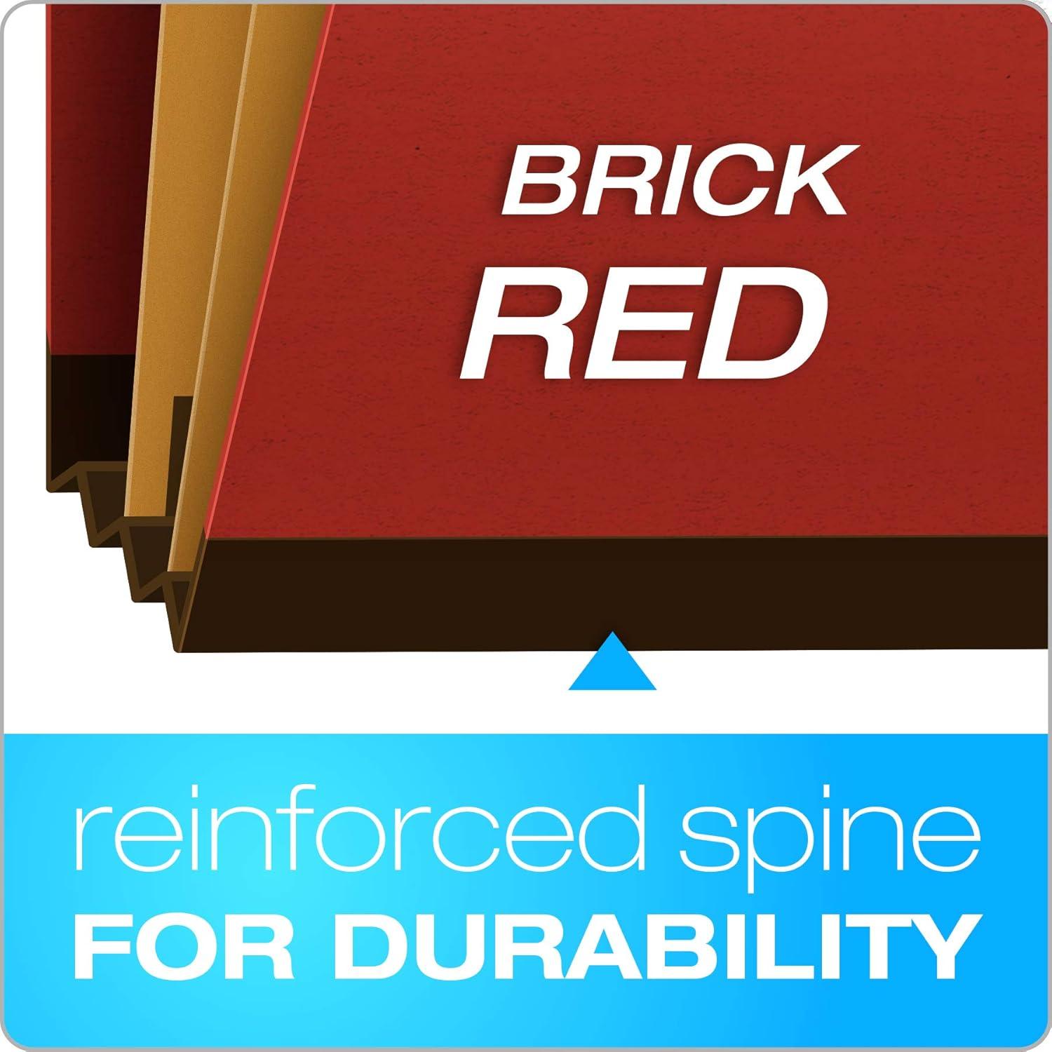 imagePendaflex MoistureResistant Classification Folders Letter Size Red 10 Count Pack of 110 Count Pack of 5