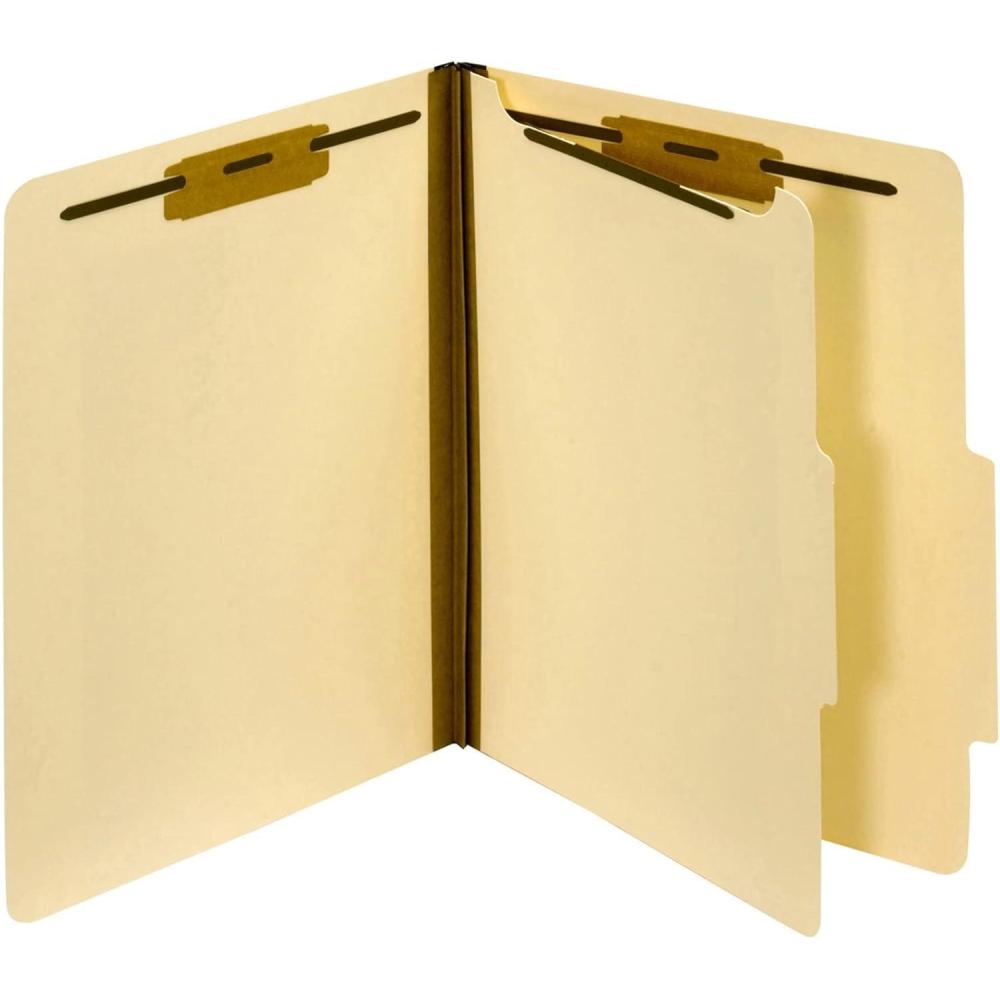 imagePendaflex Manila Classification File Folders 2 Dividers 2quot Bonded Fasteners 25 Tab Cut Letter Size Manila Box of 10 24000P SpecialtySpecialty