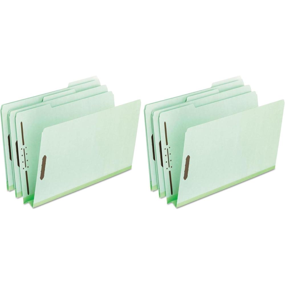 imagePendaflex Pressboard Fastener Folders Letter Size Light Green 2quot Expansion 13 Cut 25BX 1718111 12 x 9 x 12 Pack of 2