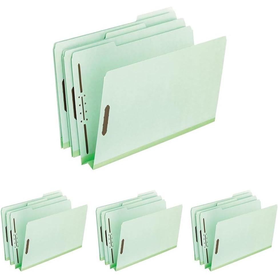 imagePendaflex Pressboard Fastener Folders Letter Size Light Green 2quot Expansion 13 Cut 25BX 1718111 12 x 9 x 12 Pack of 4