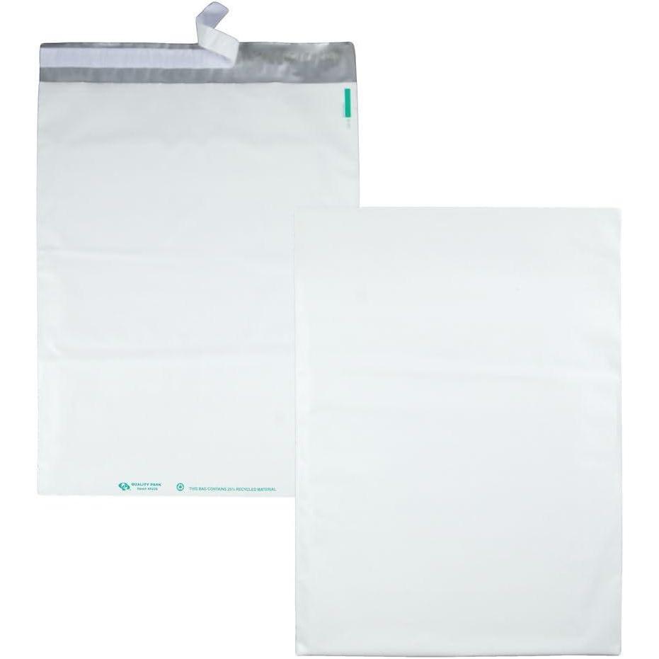 imageQuality Park Poly Mailer RediStrip White 14 x 19 100 per Box 45235 Large