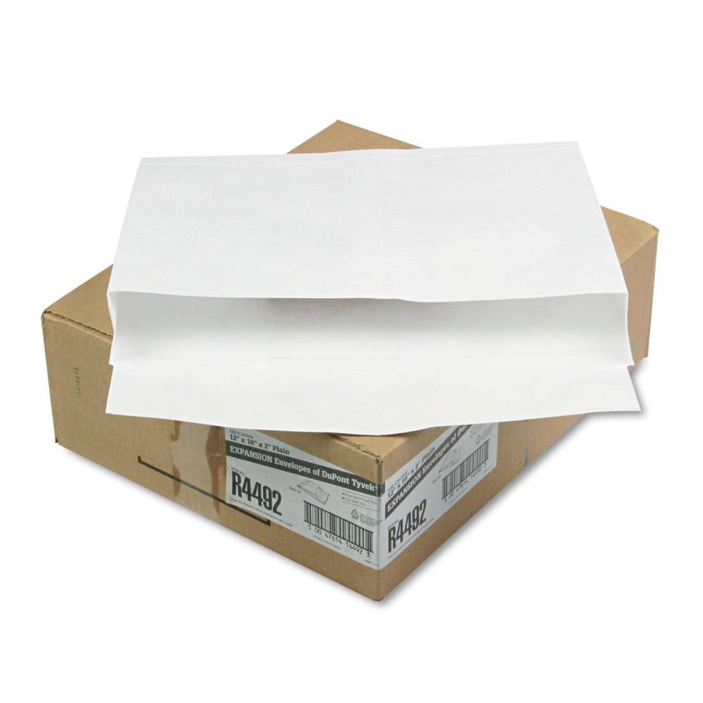 imageSurvivor R4492 Tyvek Booklet Expansion Mailer 12 x 16 x 2 White 18lb Case of 100