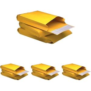Quality Park Expansion Envelopes, Redi-Strip, Brown Kraft, 9 x 12 x 2, 25 per Pack, (93334)(9 x 12 – 2″ Expansion (Pack of 4))