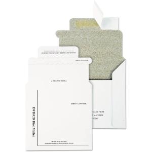 Quality Park QUAE7266 Recycled Multimedia/CD Mailers, Foam-Lined, 5×5, 25/Box White(5-1/8 x 5)