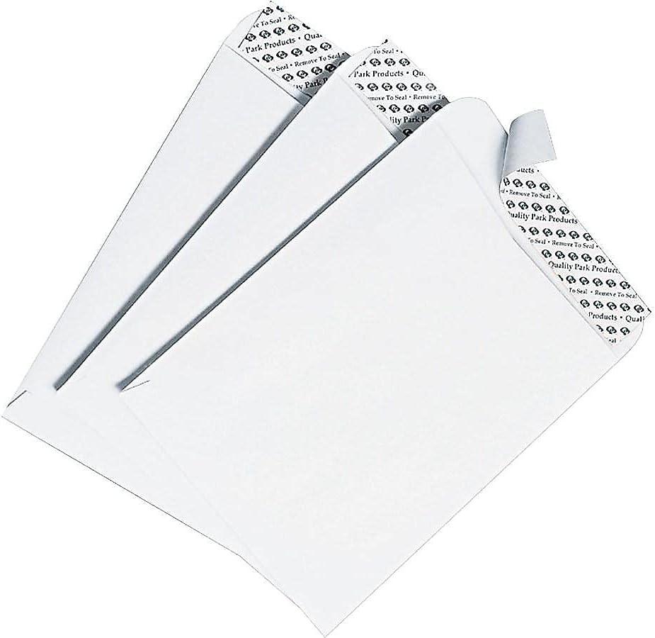 imageQuality Park 912 x 1212 Catalog Mailing Envelopes RediSeal Self Seal Envelope Closure 28 lb White Wove Paper 100 per Box QUA44682 LargeLarge