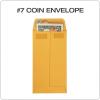 Quality Park #7 Coin and Small Parts Envelopes, Self Seal, for Home, Office, Garden, 24 lb Brown Kraft, 3-1/2 x 6-1/2 Inches, 500/Box (QUA50765)(small)
