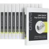 Oxford Round Ring Binders, Binders for School and Office, 0.5 Inch ONE-Touch Binders, View Binder Covers on 3 Sides, Xtralife Hinge, Non-Stick, PVC-Free, White, 12 PK (90793)