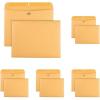Quality Park 9 x 12 Clasp Envelopes, Deeply Gummed Flaps for Permanent Secure Seal, Great for Filing, Storing or Organizing Documents, 28 lb. Brown Kraft, Open Side, 100/Box (QUA38090)(9-x-12-inch (Pack of 5))