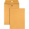 Quality Park Gummed Kraft Clasp Envelopes, 7.5 x 10.5, Box of 100 (37875), Light Brown(Pack of 10)