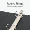 Oxford Ring Binders, 1″ Round Ring Binders, View Binder, Covers on 3 Sides, XtraLife Hinge, Non-Stick, PVC-Free, Black, 225 Sheet Capacity (1002546)(1 Inch)