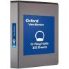 Oxford Ring Binders, 1″ Round Ring Binders, View Binder, Covers on 3 Sides, XtraLife Hinge, Non-Stick, PVC-Free, Black, 225 Sheet Capacity (1002546)(1.5 Inch (Pack of 12))