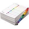 Cardinal 10 Tab Binder Dividers for 3 Ring Binders, QuickStep OneStep Deisgn, Numbered 1-10, Multicolor Tabs, Bulk Index Organization System, 24 Sets (61038CB)(Multi-color)