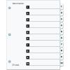 Cardinal 10 Tab Binder Dividers for 3 Ring Binders, QuickStep OneStep Deisgn, Numbered 1-10, Multicolor Tabs, Bulk Index Organization System, 24 Sets (61038CB)(White)