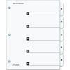Cardinal 10 Tab Binder Dividers for 3 Ring Binders, QuickStep OneStep Deisgn, Numbered 1-10, Multicolor Tabs, Bulk Index Organization System, 24 Sets (61038CB)(White)