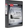 Cardinal 3 Ring Binder, 1.5 Inch Premier Easy Open Binder, ONE-TOUCH Locking Slant-D Rings, 400-Sheet Capacity, ClearVue Cover, PVC-Free, Black (10311)(1.5-Inch (Pack of 12))