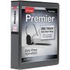 Cardinal 3 Ring Binder, Binders for School and Office, Durable 2 Inch Premier Easy Open Binder, ONE-Touch Locking Slant-D Rings, 565-Sheet Capacity, ClearVue Cover, PVC-Free, Black (10321CB)(1 Count (Pack of 12))