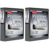 Cardinal 3 Ring Binder, Binders for School and Office, Durable 2 Inch Premier Easy Open Binder, ONE-Touch Locking Slant-D Rings, 565-Sheet Capacity, ClearVue Cover, PVC-Free, Black (10321CB)(1 Count (Pack of 2))