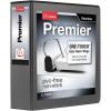 Cardinal 3 Ring Binder, Binders for School and Office, Durable 3 Inch Premier Easy Open Binder, ONE-Touch Slant-D Rings, 650-Sheet Capacity, ClearVue Cover, PVC-Free, Black (10331)(Black)