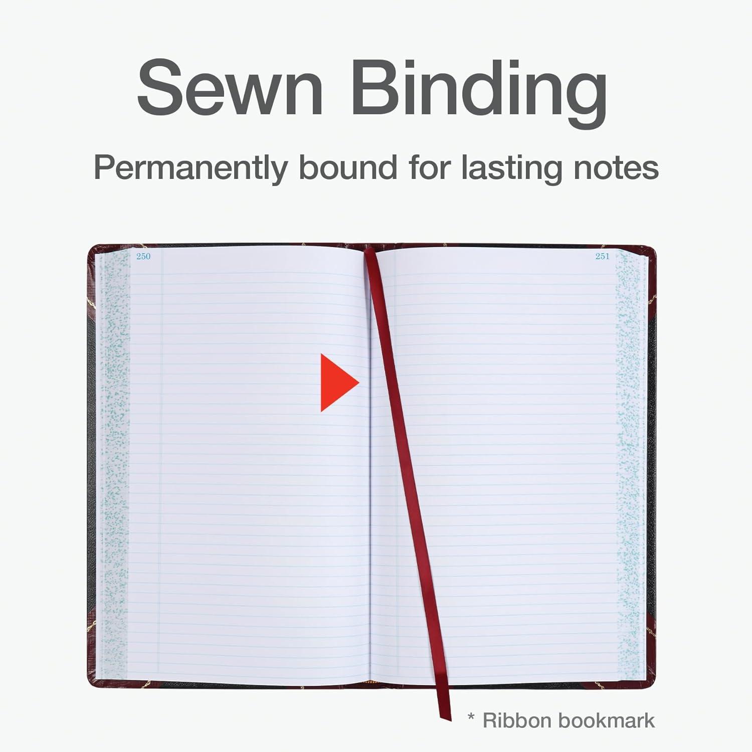 imageBoorum ampamp Pease 9 Series Account Book  Record Ruled SmythSewn AcidFree 500 Pages  1418quotx858quot Black Hardcover  Accounting Ledger Book for Financial Record ampamp Business Expense Tracking  1 Unit