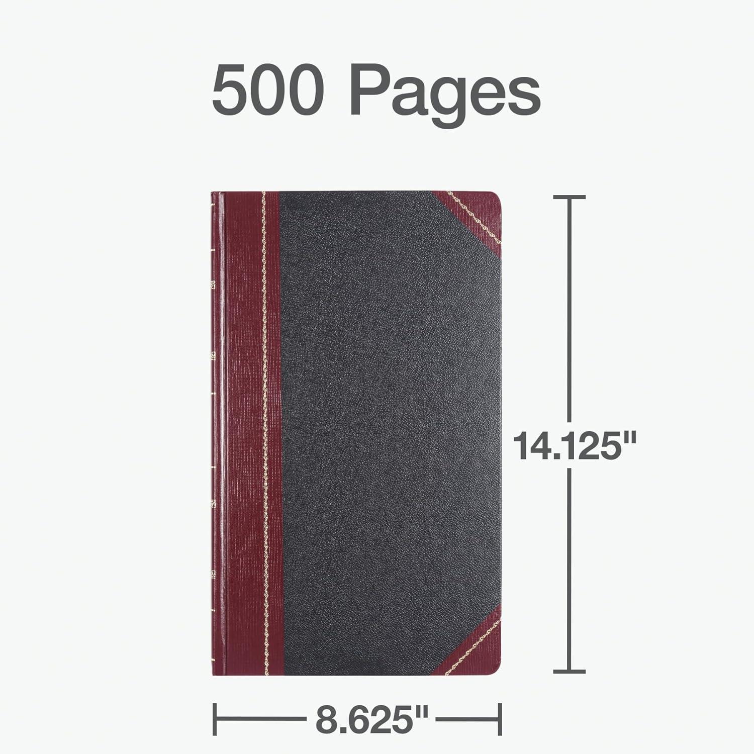 imageBoorum ampamp Pease 9 Series Account Book  Record Ruled SmythSewn AcidFree 500 Pages  1418quotx858quot Black Hardcover  Accounting Ledger Book for Financial Record ampamp Business Expense Tracking  1 Unit