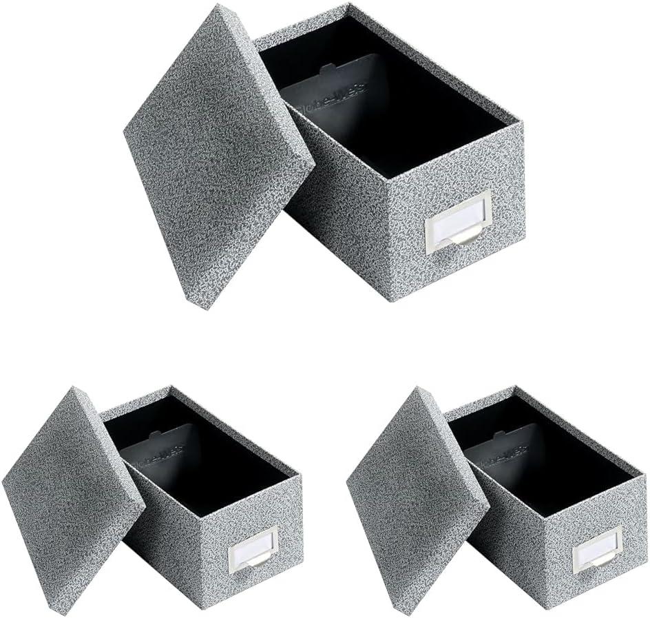 imageGlobeWeisPendaflex Fiberboard Index Card Storage Box 4 x 6 Inches Black Agate 94 BLABlack Agate