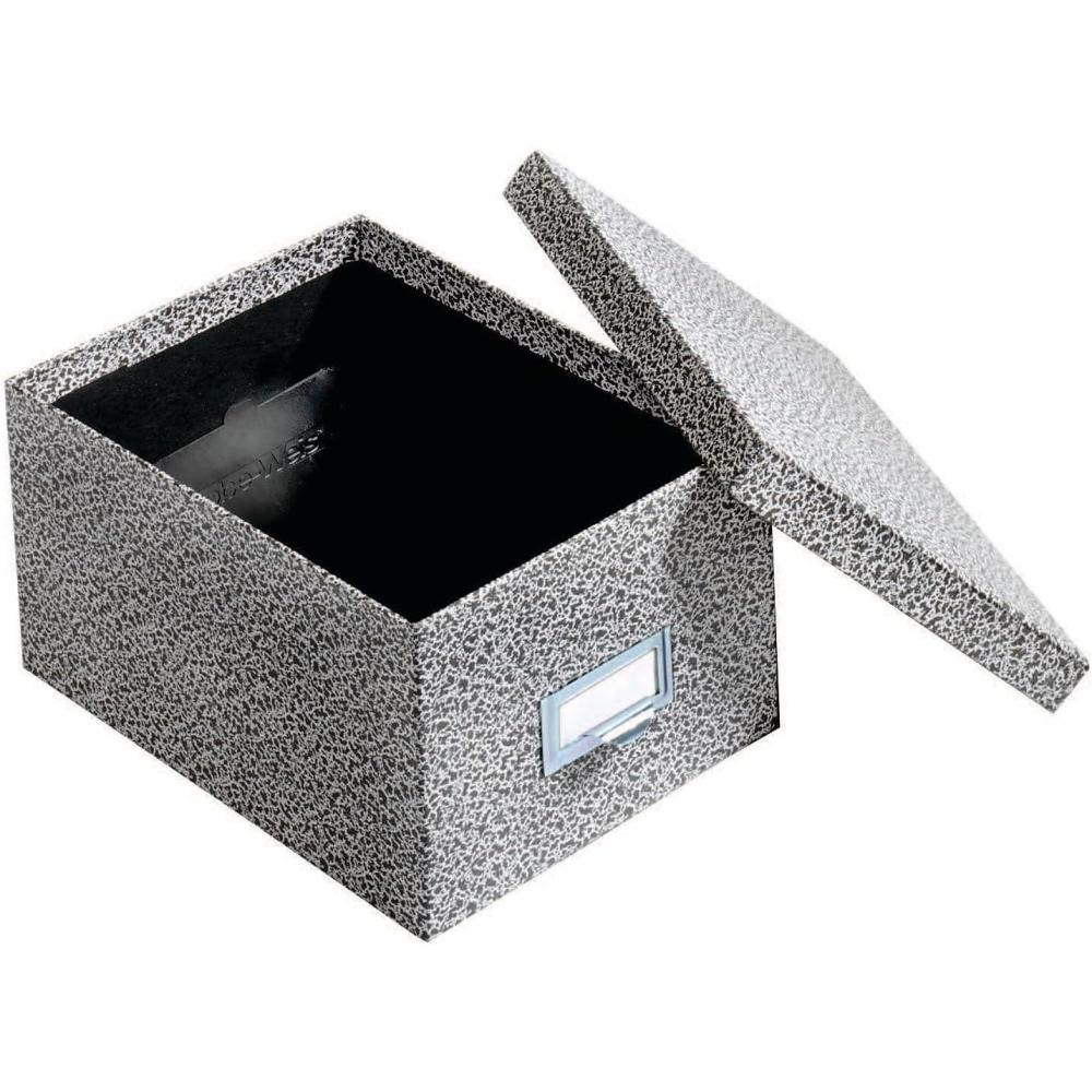 imageGlobeWeisPendaflex Fiberboard Index Card Storage Box 5 x 8 Inches Black Agate 95 BLABlack Agate