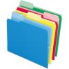 Pendaflex CutLess File Folders, Letter Size, 1/3 Cut, Assorted Colors, 100 per Box (48440)(Assorted Colors)